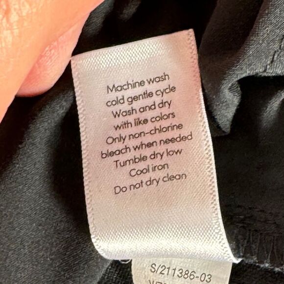 Athleta Black Distressed Linen Drawstring Waist Shorts Sz 4 - Picture 8 of 8